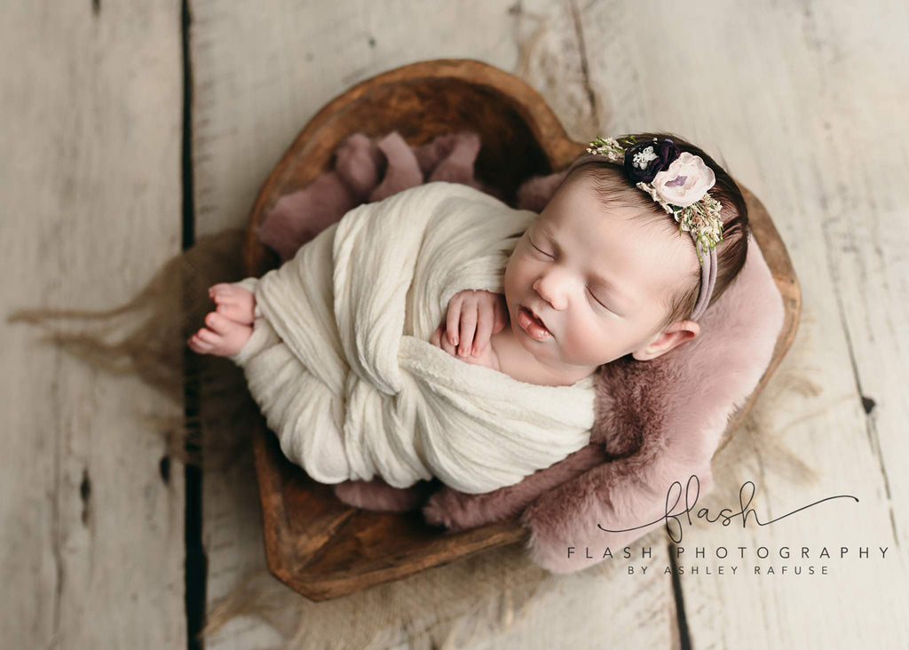 Carved Wooden Heart Shaped Bowls - Newborn Photo Props - Shop for Newborn Photo Props Online - Tiny Tot Prop Shop - Canadian Photography Props - Vancouver Island