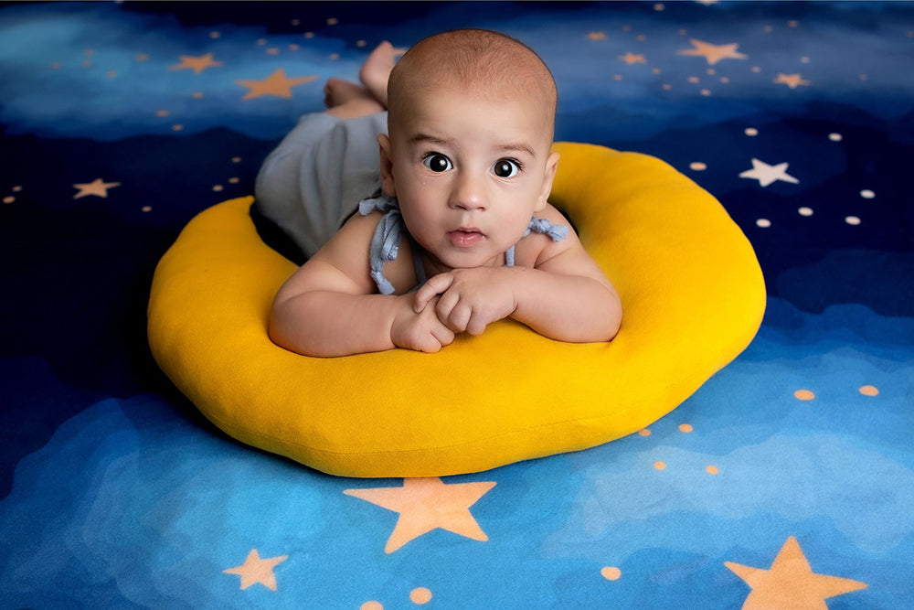 Yellow Moon and Stars - Newborn Photo Props - Shop for Newborn Photo Props Online - Tiny Tot Prop Shop