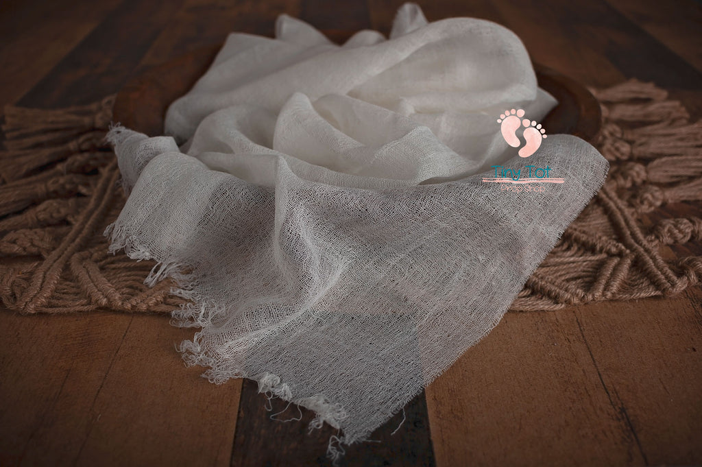 Delicate Airy Wraps - Cheese Cloth Wraps - Newborn Swaddle Wraps - Textured Layers - Stretch Knit Wraps - Newborn Photo Props Canada - Tiny Tot Prop Shop - Photography Props - Photo Props - Canadian Photography Props - Vancouver Island