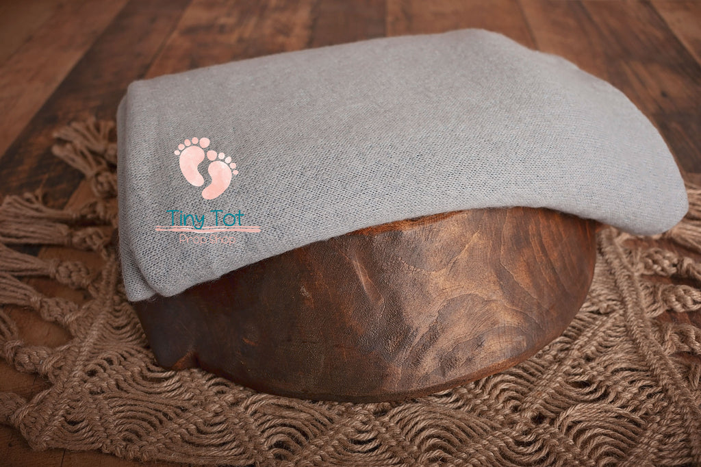 Light Grey Sweater Knit Posing Fabric Sets - Cozy Knit Beanbag Fabric - Beanbag Posing Fabric - Posing Fabric - Newborn Photo Props Canada - Shop for Newborn Photo Props Online - Tiny Tot Prop Shop - Canadian Photography Props - Vancouver Island