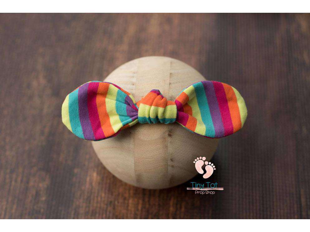 Rainbow Bow Headband - Newborn Photo Props - Shop for Newborn Photo Props Online - Tiny Tot Prop Shop